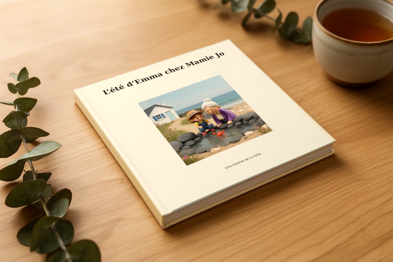 Le livre « L’été d’Emma chez Mamie Jo », relié, tel qu’il arrive chez vous